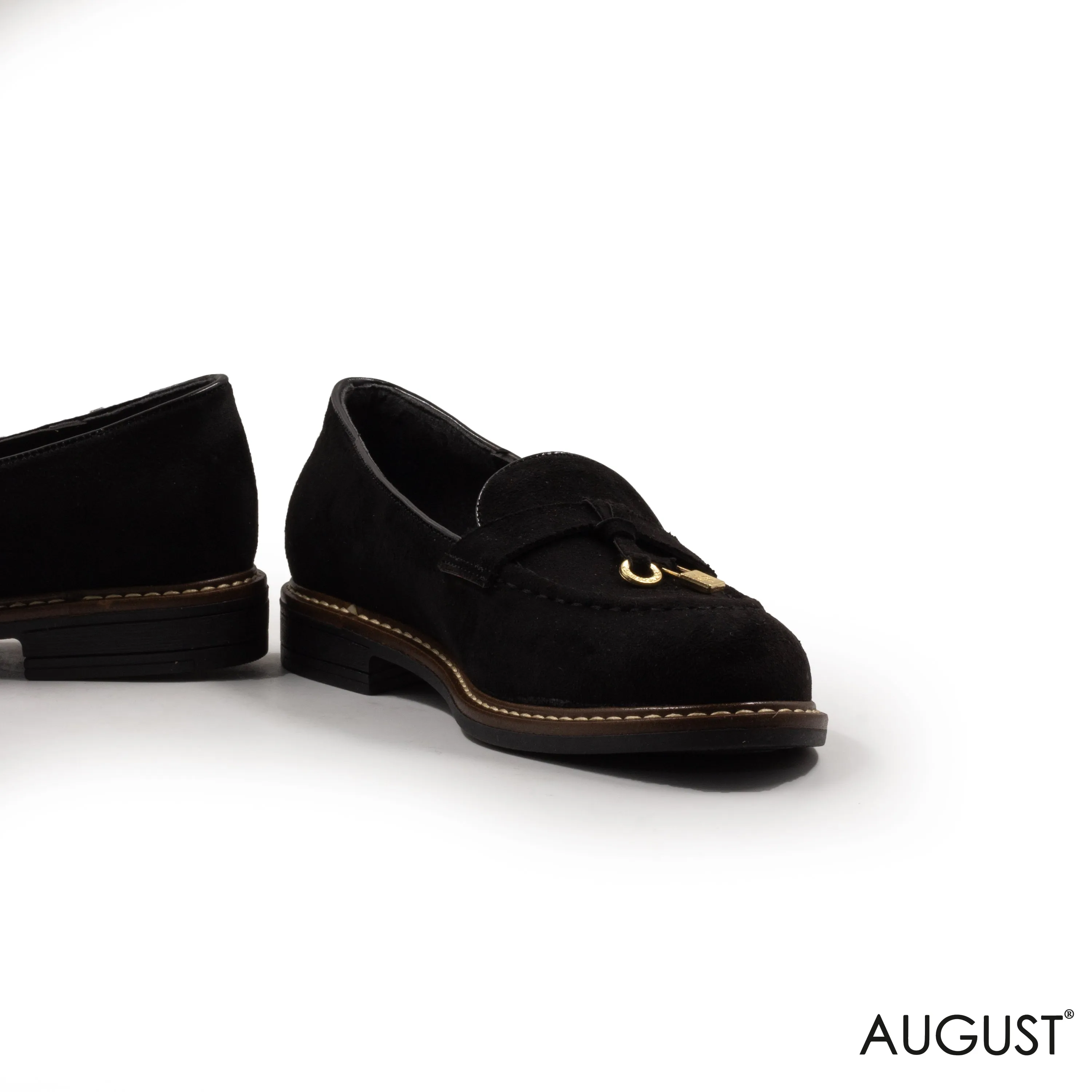 CLASSIC CHAMOIS LEATHER TASSEL LOAFERS