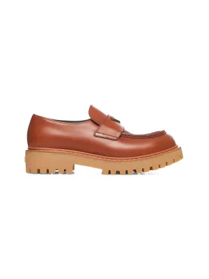 Cognac leather loafers