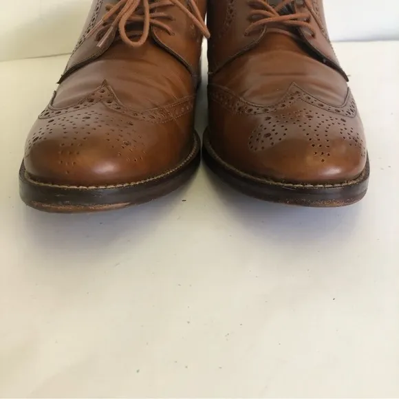 Cole Haan Grand O.S Madison Wingtip Oxford Leather British Tan Mens Size 10.5