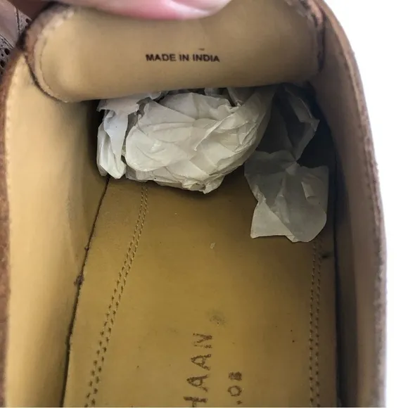 Cole Haan Grand O.S Madison Wingtip Oxford Leather British Tan Mens Size 10.5