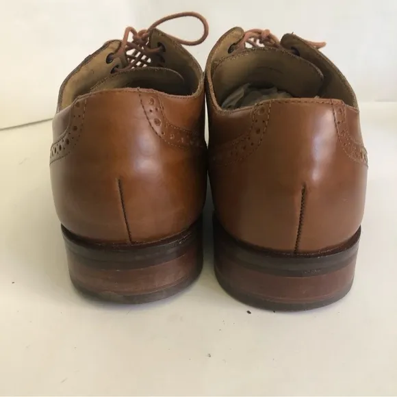 Cole Haan Grand O.S Madison Wingtip Oxford Leather British Tan Mens Size 10.5