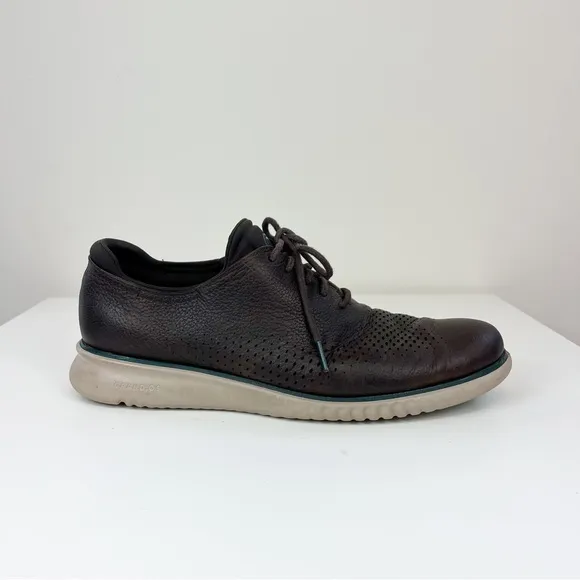 Cole Haan Men's 2.ZERØGRAND Lined Laser Wingtip Oxford Style C34499 10.5