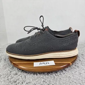 Cole Haan OrigianlGrand Gray Stitchlite Wingtip Business Casual Oxford Mens 12 M