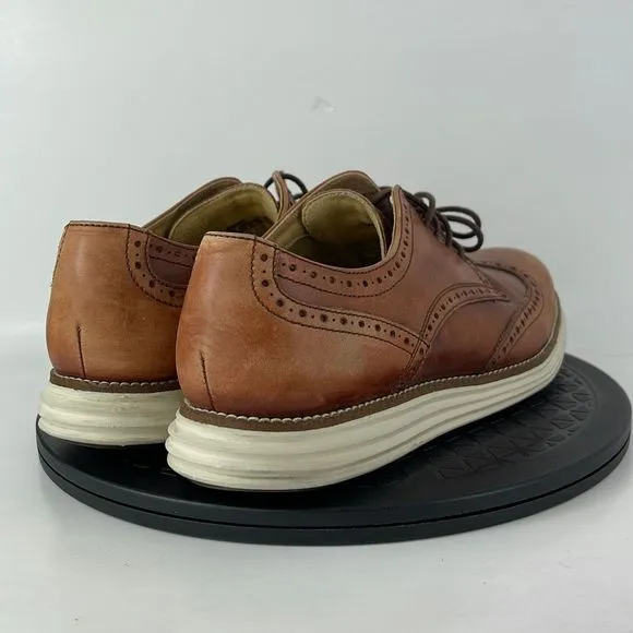 Cole Haan Original Grand Wingtip Oxford Brown Leather C20778 Men's Size 10