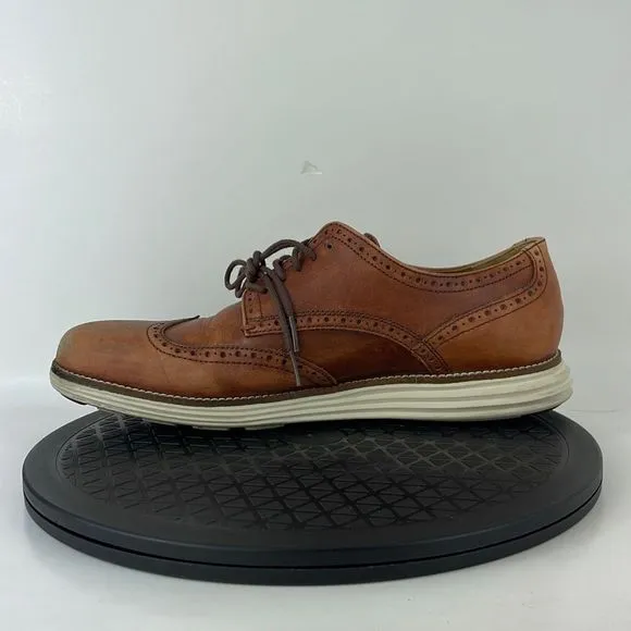Cole Haan Original Grand Wingtip Oxford Brown Leather C20778 Men's Size 10