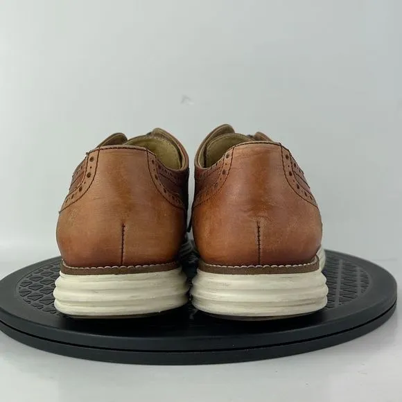 Cole Haan Original Grand Wingtip Oxford Brown Leather C20778 Men's Size 10