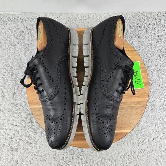 Cole Haan ZeroGrand Navy Ink Leather Ironstone Wingtip Casual Oxford Mens 10.5 M
