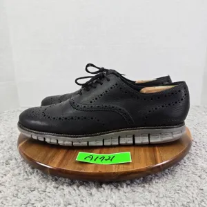 Cole Haan ZeroGrand Navy Ink Leather Ironstone Wingtip Casual Oxford Mens 10.5 M