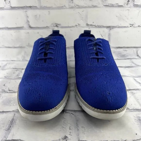 Cole Haan Zerogrand Stitchlite Men's 10 M Wingtip Oxford Marine Blue C25755