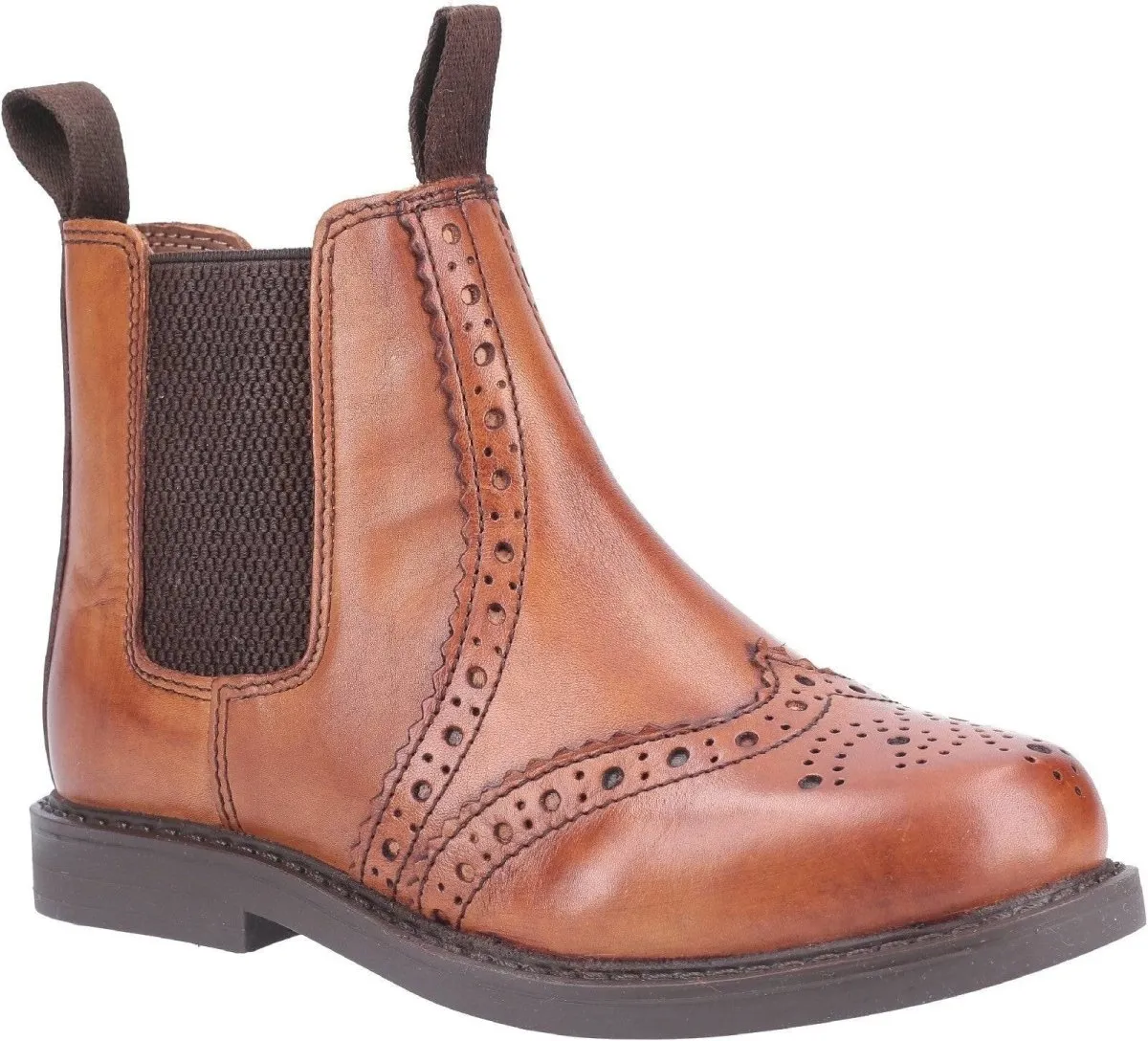 Cotswold Nympsfield Kids Brogue Chelsea Boots