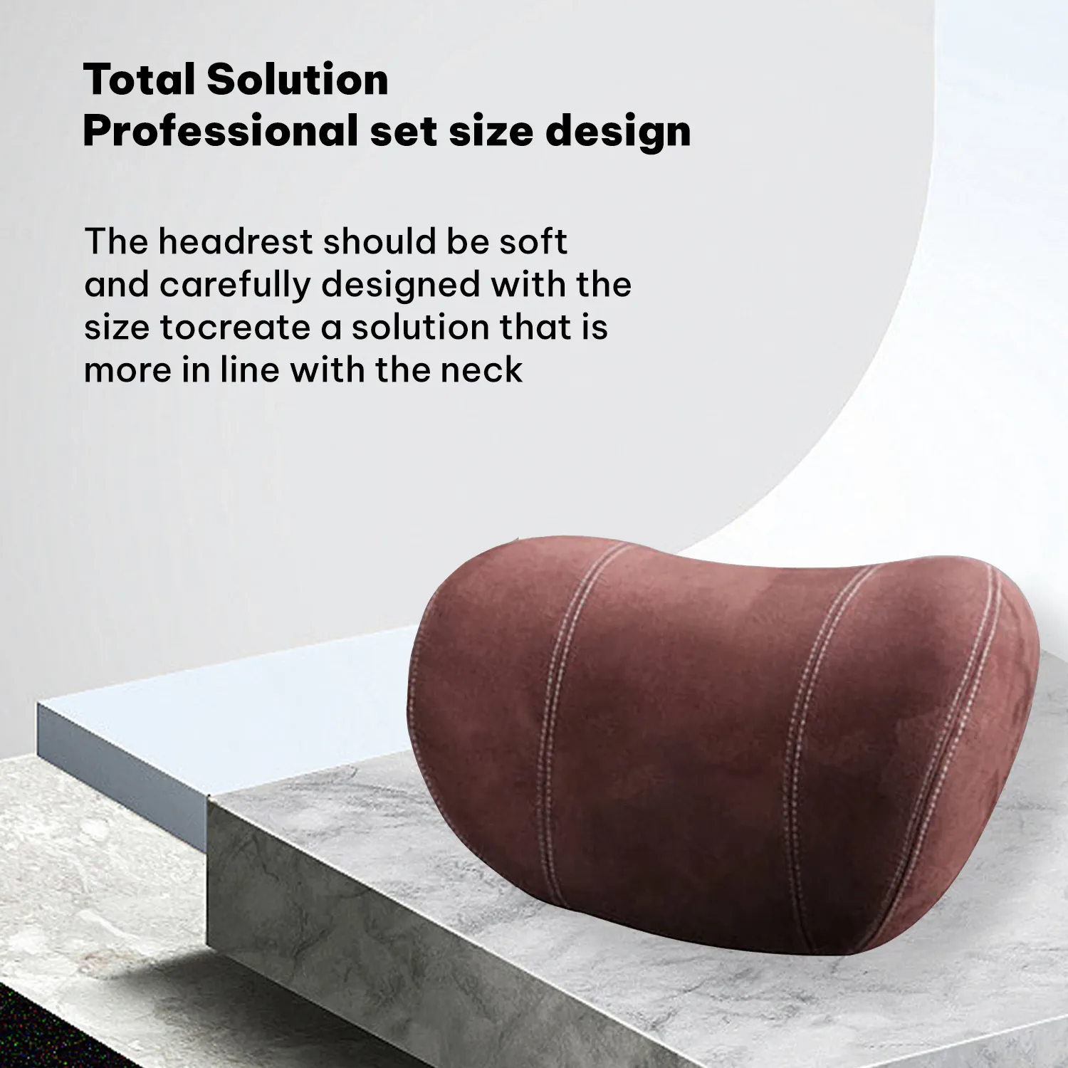 Custom Text For Car Headrest (2 PCS), Compatible with All Cars, 2023 Update Version Premium Memory Foam Car Neck Pillow PF15985
