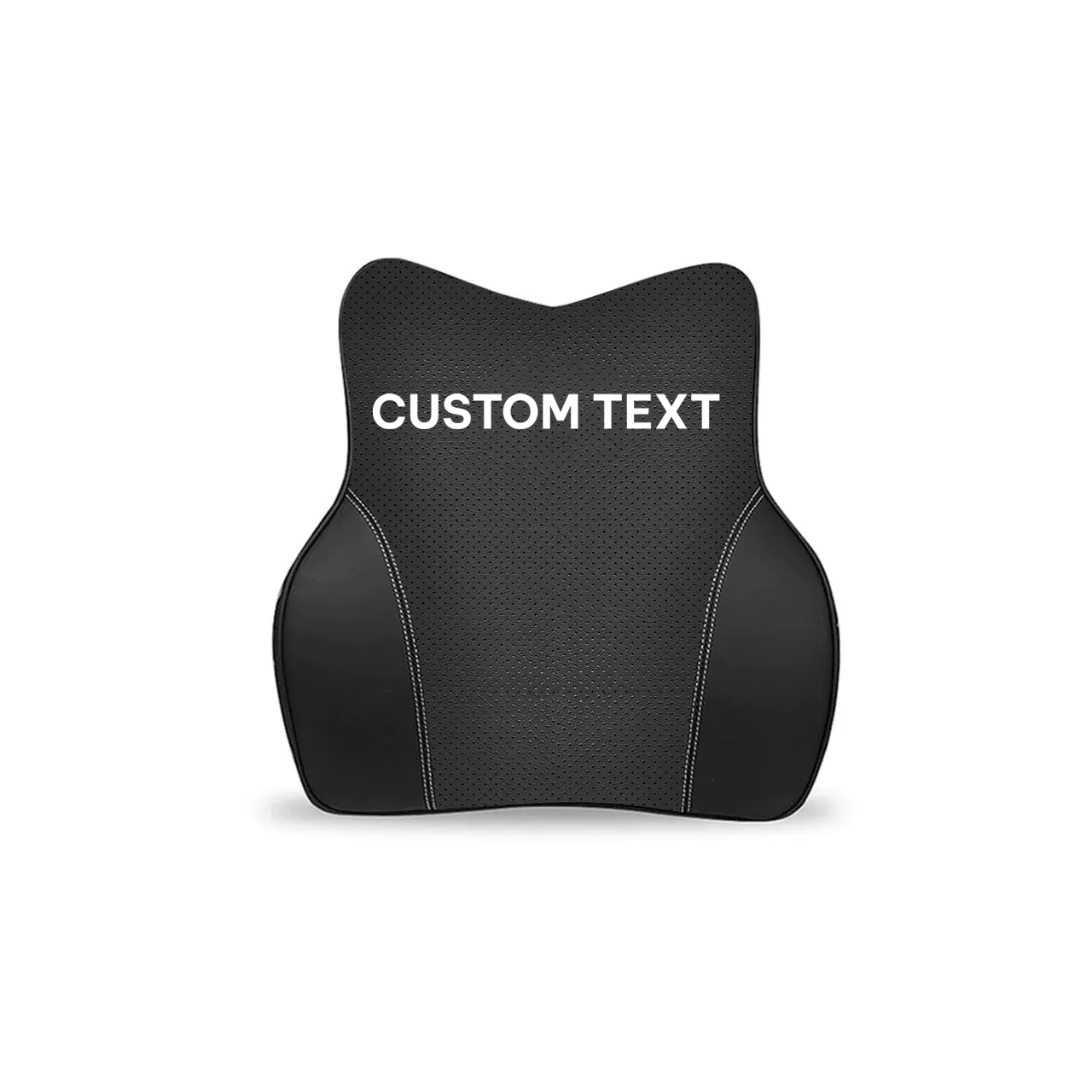 Custom Text For Car Headrest Neck Pillow and Lumbar Support Back Cushion Kit, Compatible with All Cars, Memory Foam Erognomic Design Universal Fit Muscle Pain and Tension Relief for Car Seat MC13992