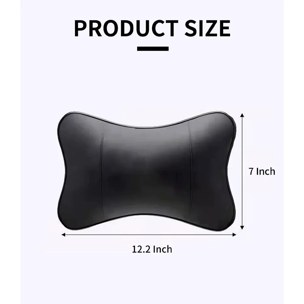 Custom Text For For Thickened Foam Car Neck Pillow, Compatible with All Cars, Soft Leather Headrest (2 Pieces) for Driving Home Office MT13990