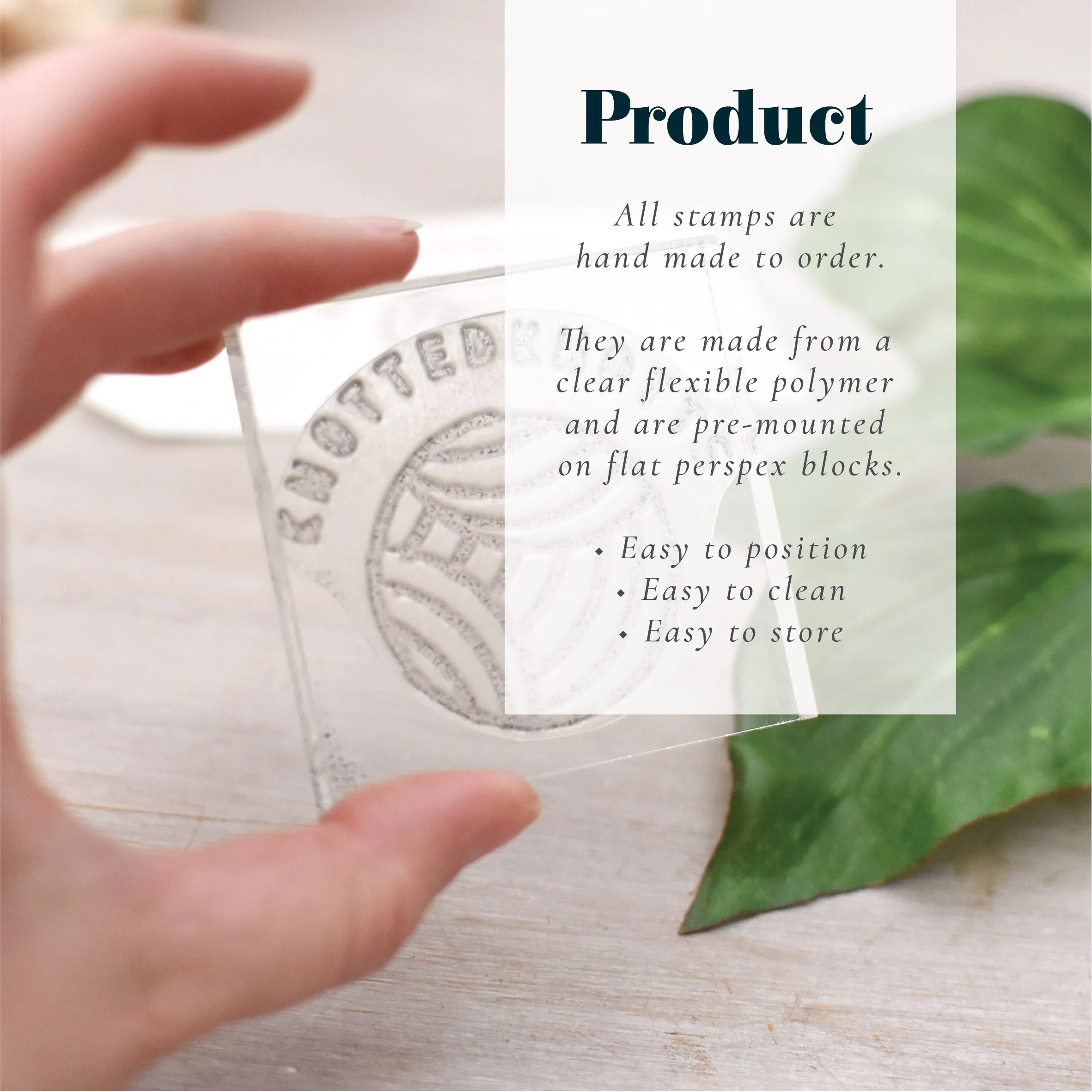 Daffodil Plant Rubber Stamp
