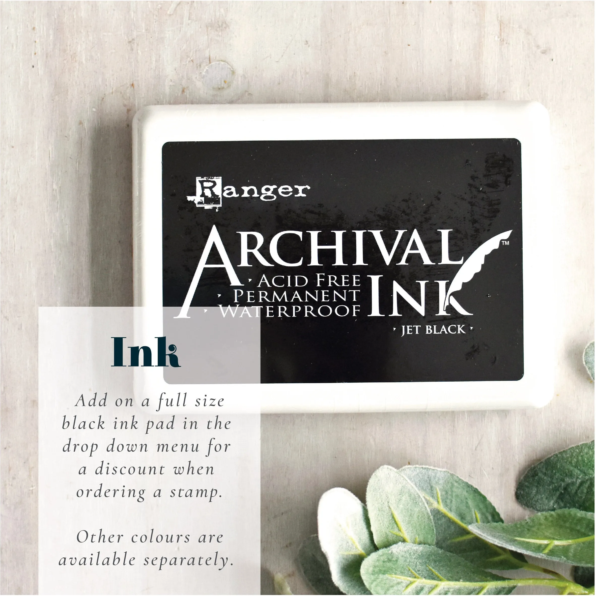 Daffodil Plant Rubber Stamp