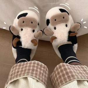 Damen Slippers – Bequeme und Orthopädische Slippers im Kuh-Design