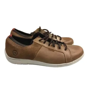 DUNHAM FITSMART MEN'S LTT TAN LEATHER SNEAKER SHOES 8