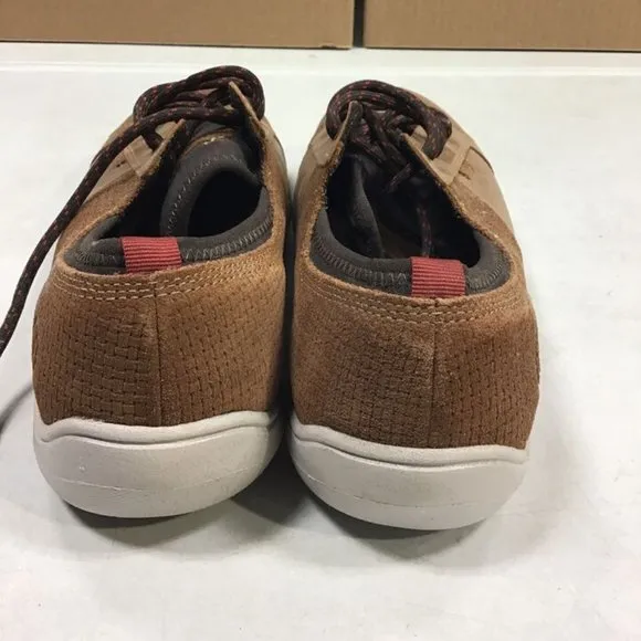 DUNHAM FITSMART MEN'S LTT TAN LEATHER SNEAKER SHOES 8