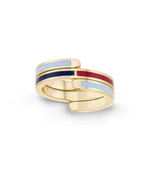 Enamel Flip Ring