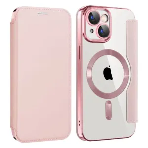 Etui Flip Wallet Magsafe iPhone 14 Plus - Różowy