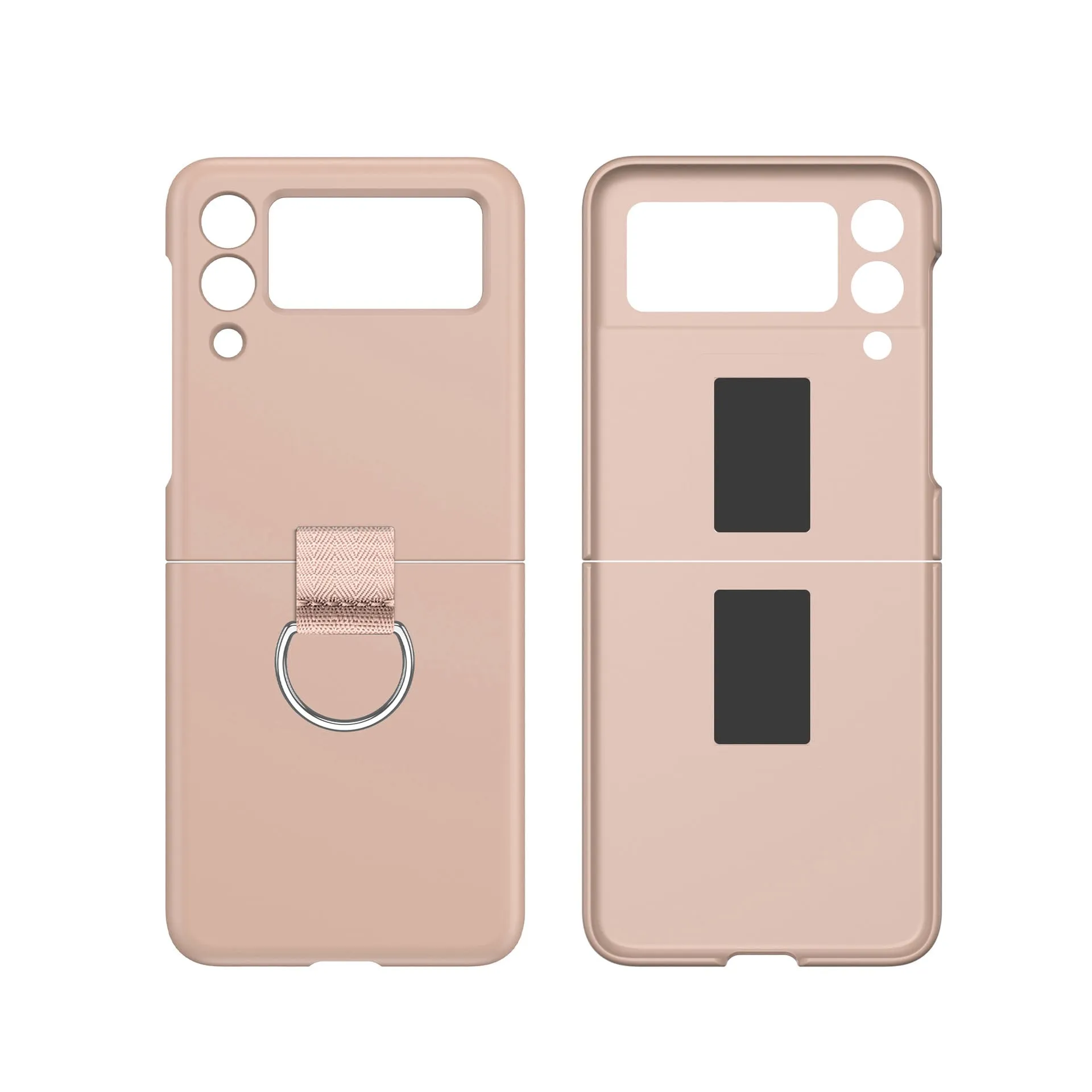 Etui z Ringiem Flip Case do Samsung Galaxy Z Flip 4 - Różowy
