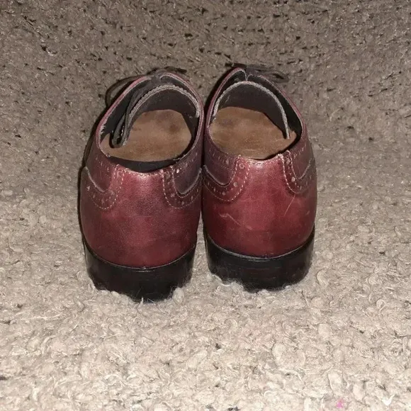 EXTON-Italy-Oxblood/Burgundy Leather Wingtip/Brogue-Sz 42-Excellent