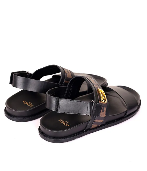 F Men's Clip Sandals|Black