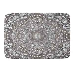 FARAH ROUND NEUTRAL MEMORY FOAM BATH MAT