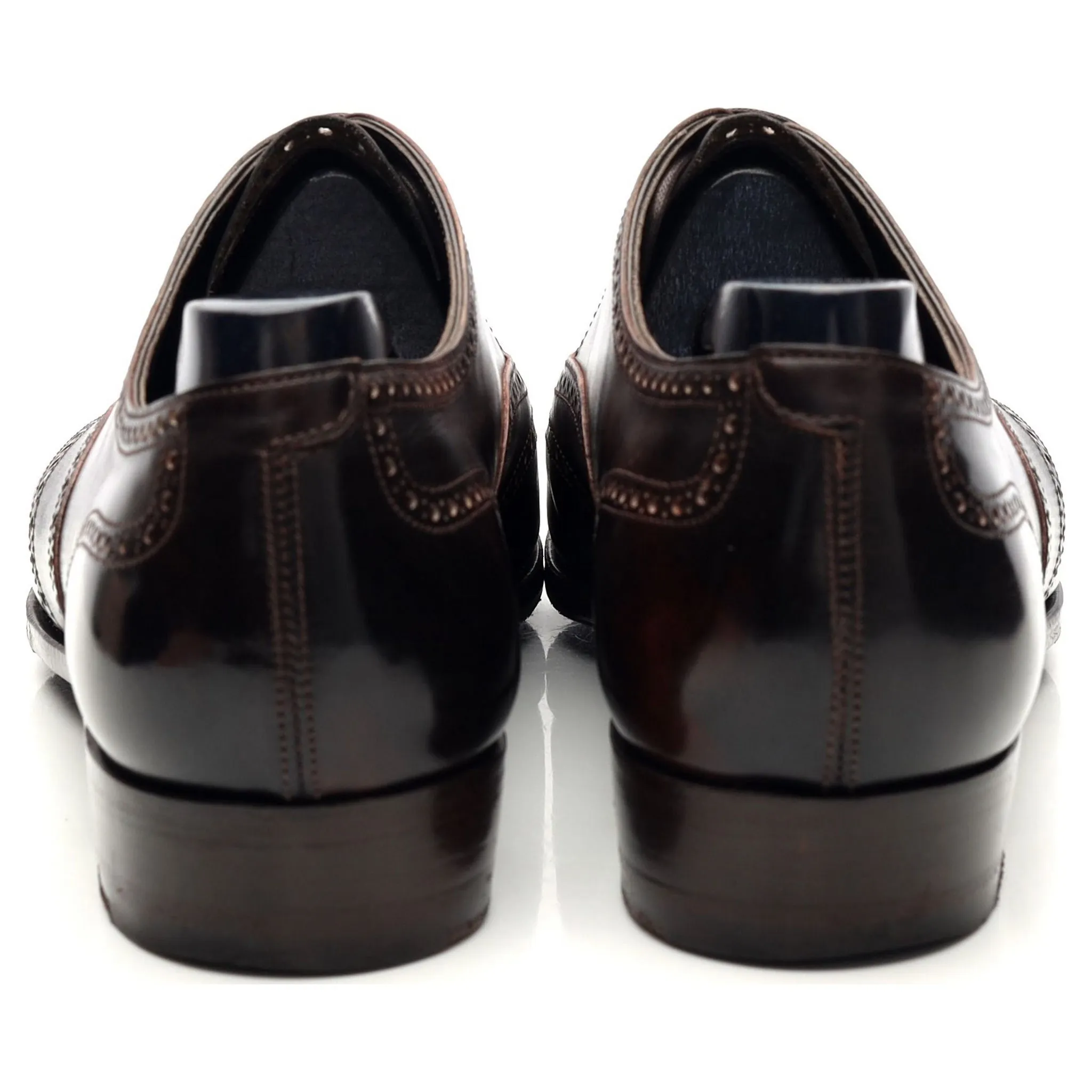 'Finchley' Dark Brown Museum Leather Oxford Brogue UK 9 E