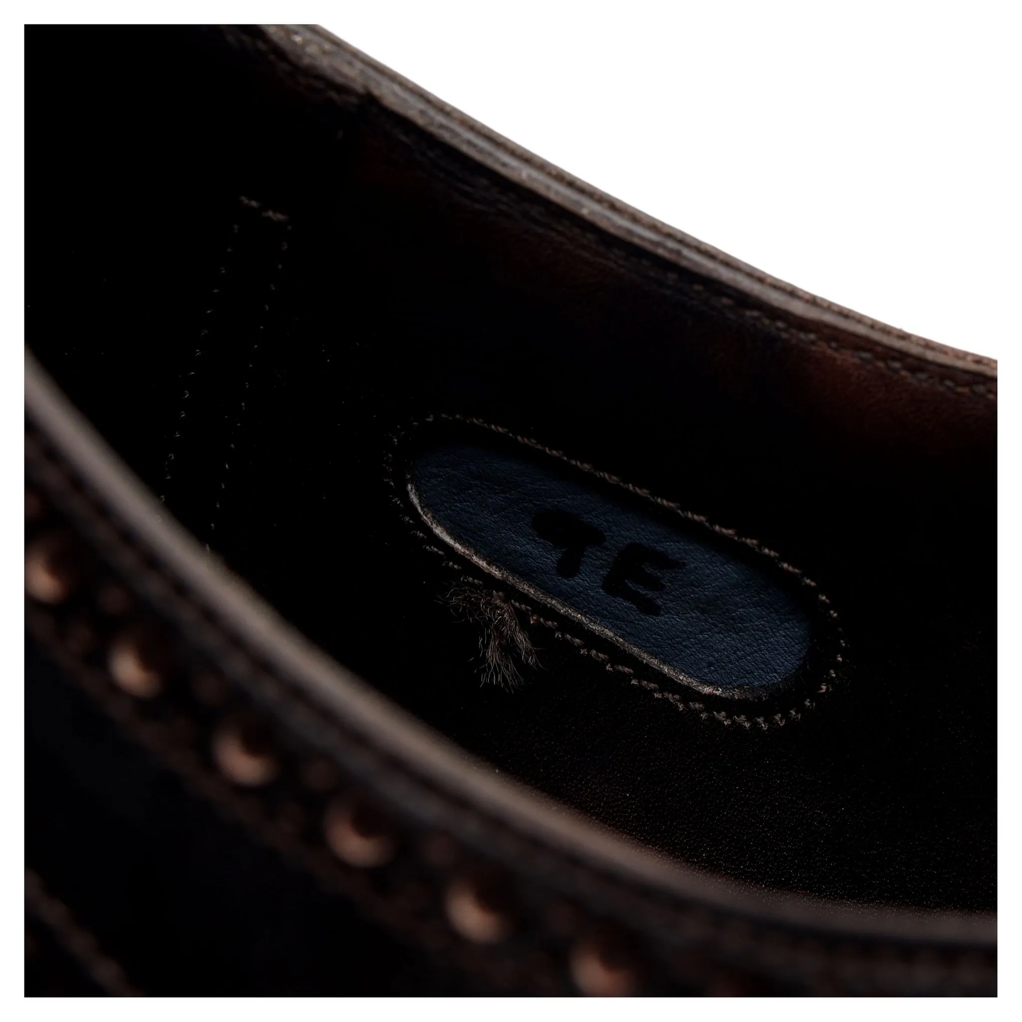 'Finchley' Dark Brown Museum Leather Oxford Brogue UK 9 E