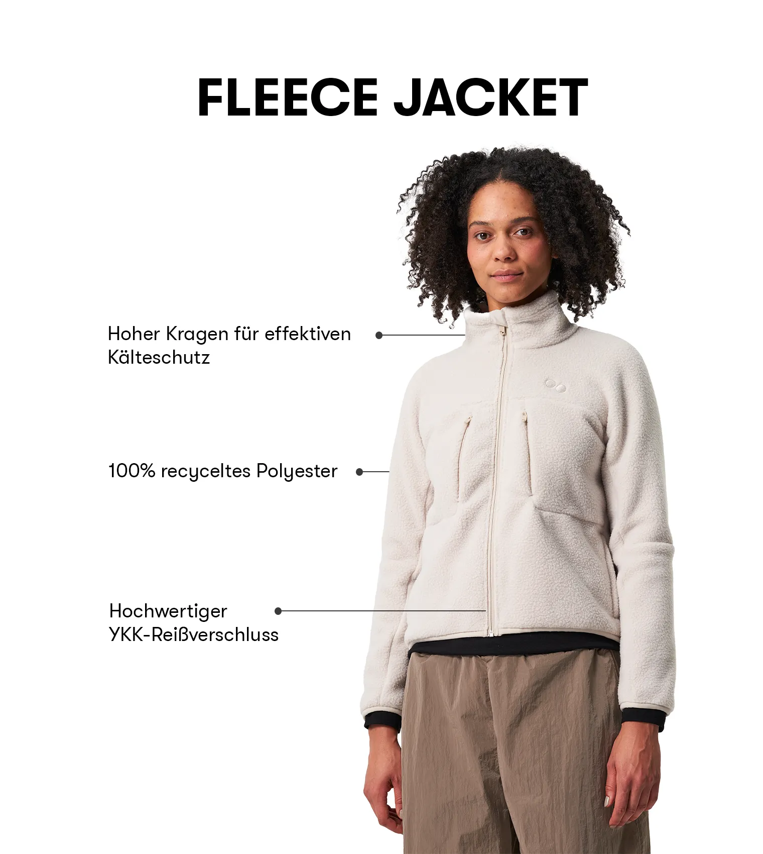 Fleece Jacket - Cliff Beige (Female)