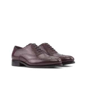 Full Brogue Oxford in Oxblood Box Calf