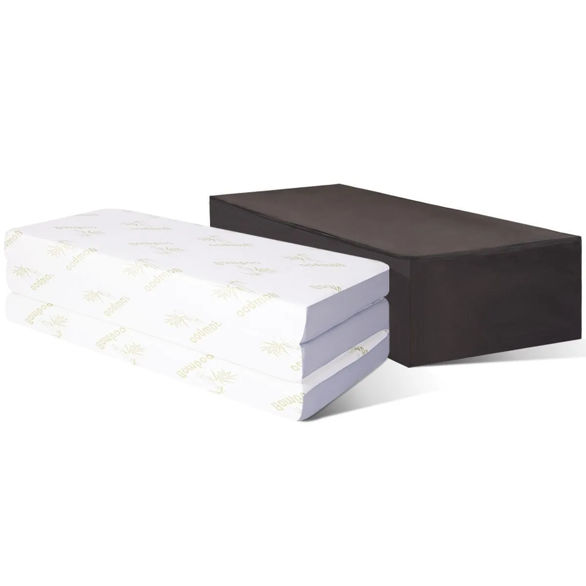 Full size 6-inch Thick Folding Memory Foam Mattress with Washable Cover