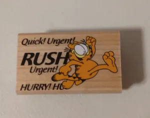 Garfield Stampede Rubber Stamp Rush