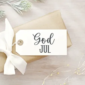 God Jul Christmas Rubber Stamp