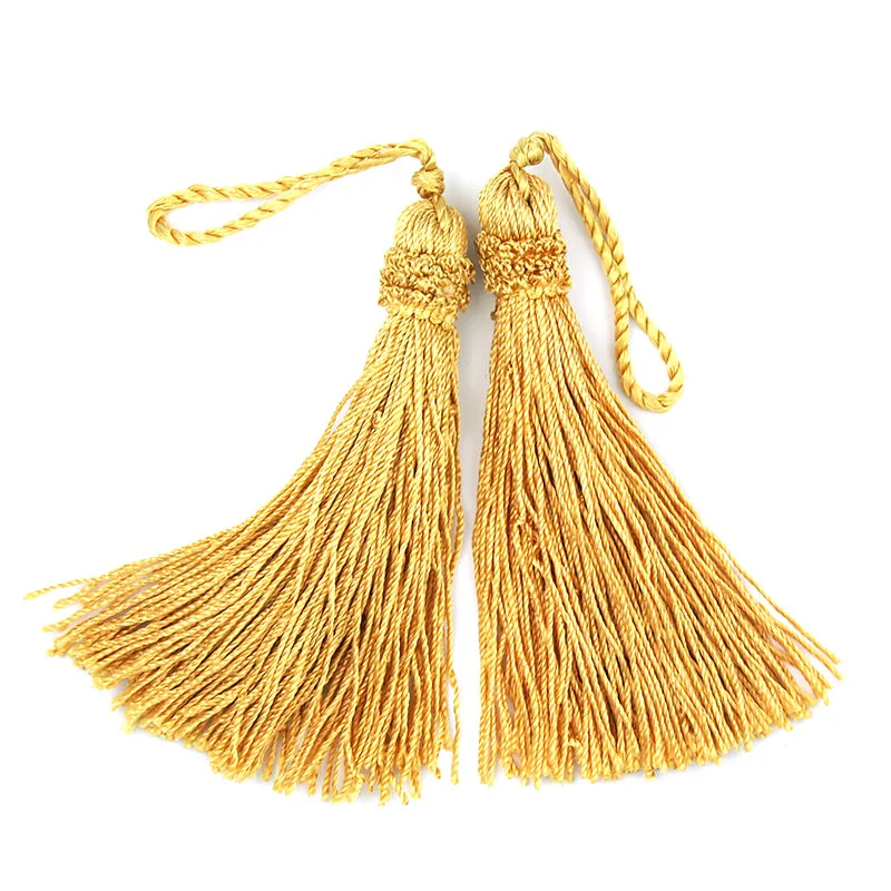 GOLD RAYON BRAID TASSEL  2 PIECES  11CM