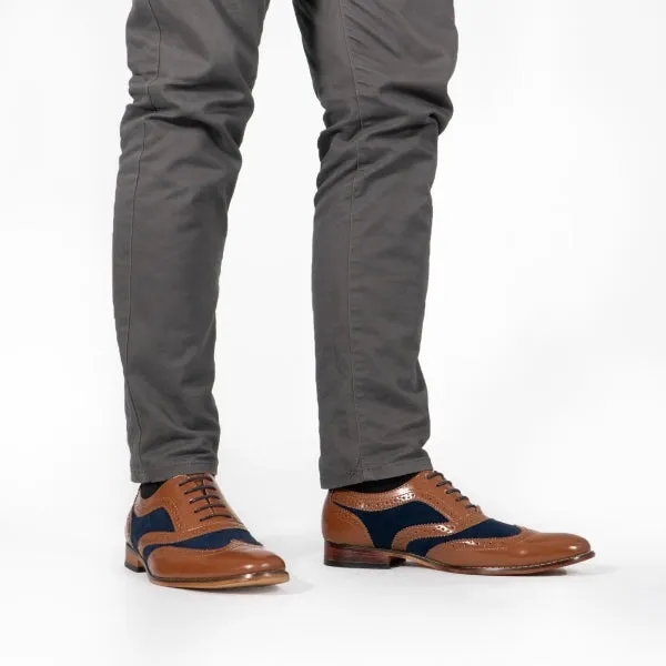 Goor Shoes M968Bc Shoes Tan/Navy