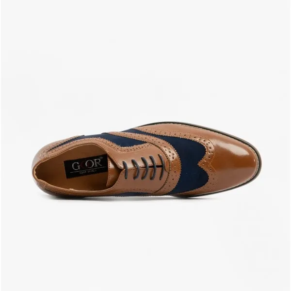 Goor Shoes M968Bc Shoes Tan/Navy