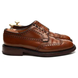 'Grafton' Brown Leather Derby Brogues UK 8 F