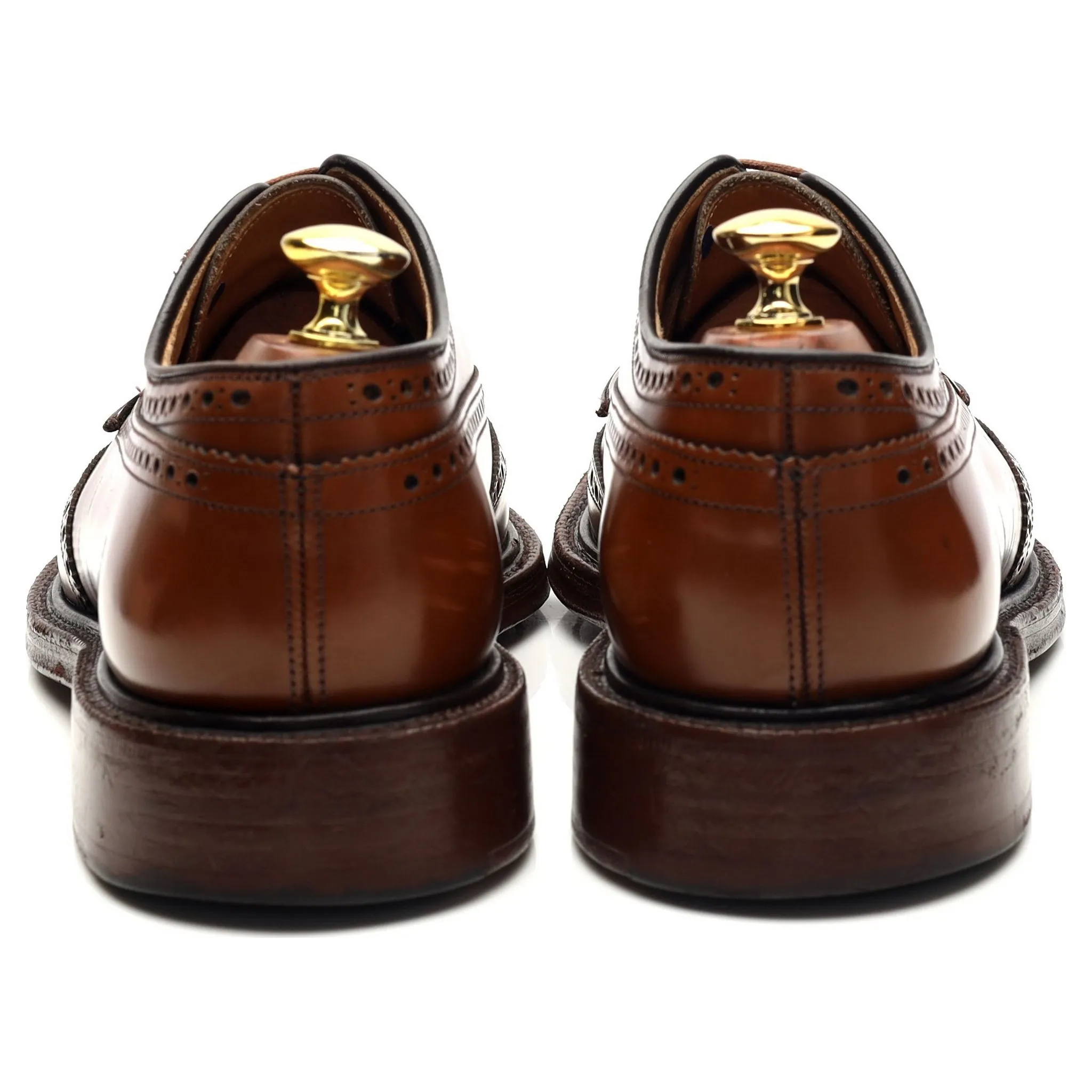 'Grafton' Brown Leather Derby Brogues UK 8 F
