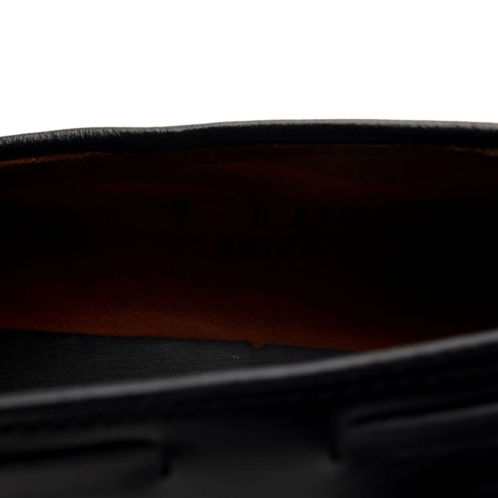 'Grayson' Black Leather Tassel Loafer UK 8 US 9 D
