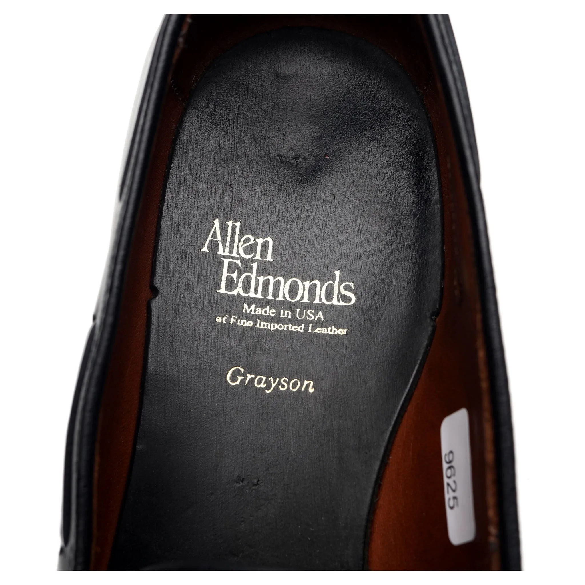 'Grayson' Black Leather Tassel Loafer UK 8 US 9 D