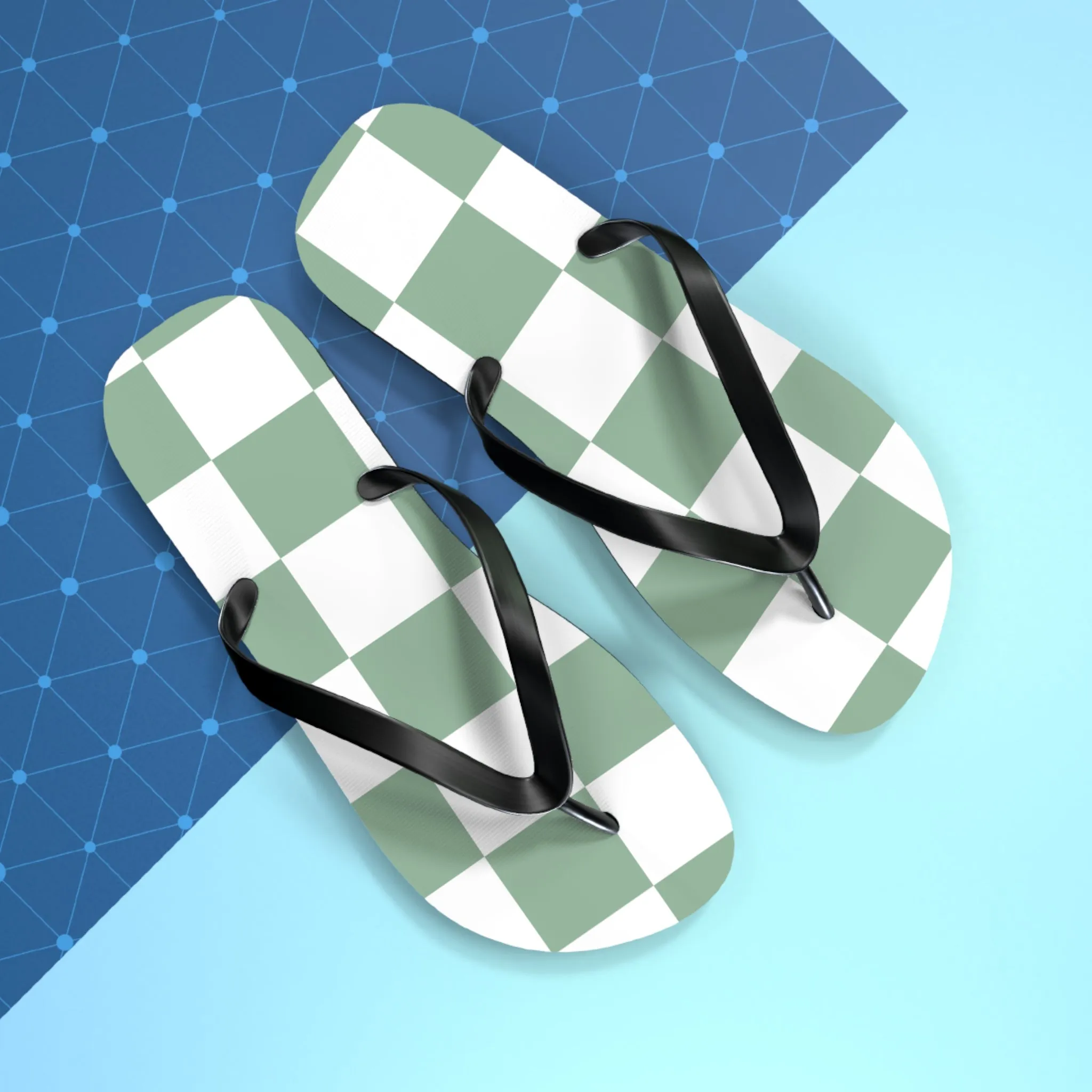 Green Check - Flip Flops