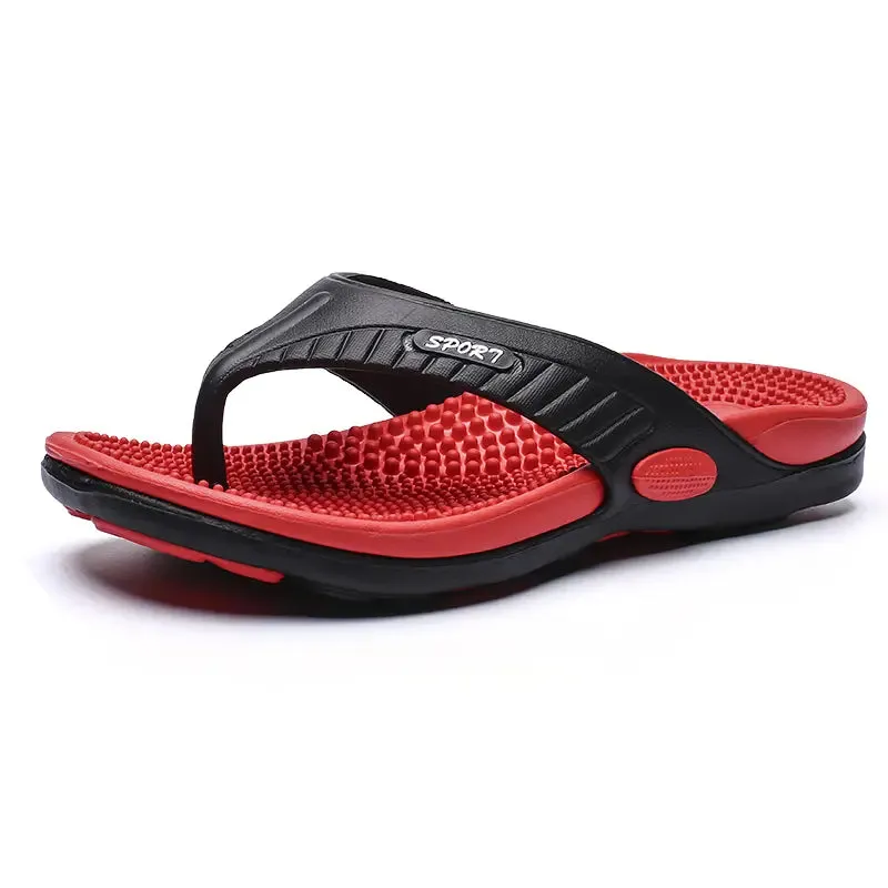 GS Massage Slide | Lichtgewicht teenslippers met acupressuur zool voor heren