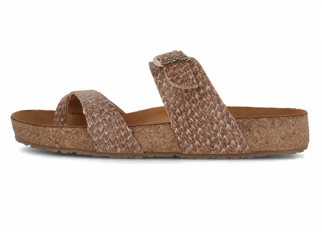 HAFLINGER Women Bio Sandals 'Juno', brown pine