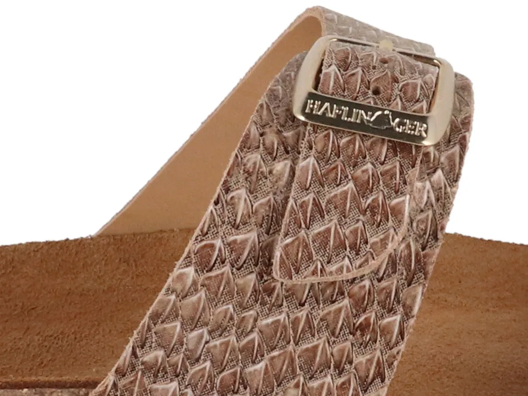 HAFLINGER Women Bio Sandals 'Juno', brown pine