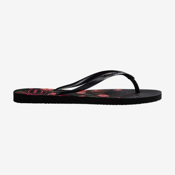 Havaianas Slim Organic Preto Rosa