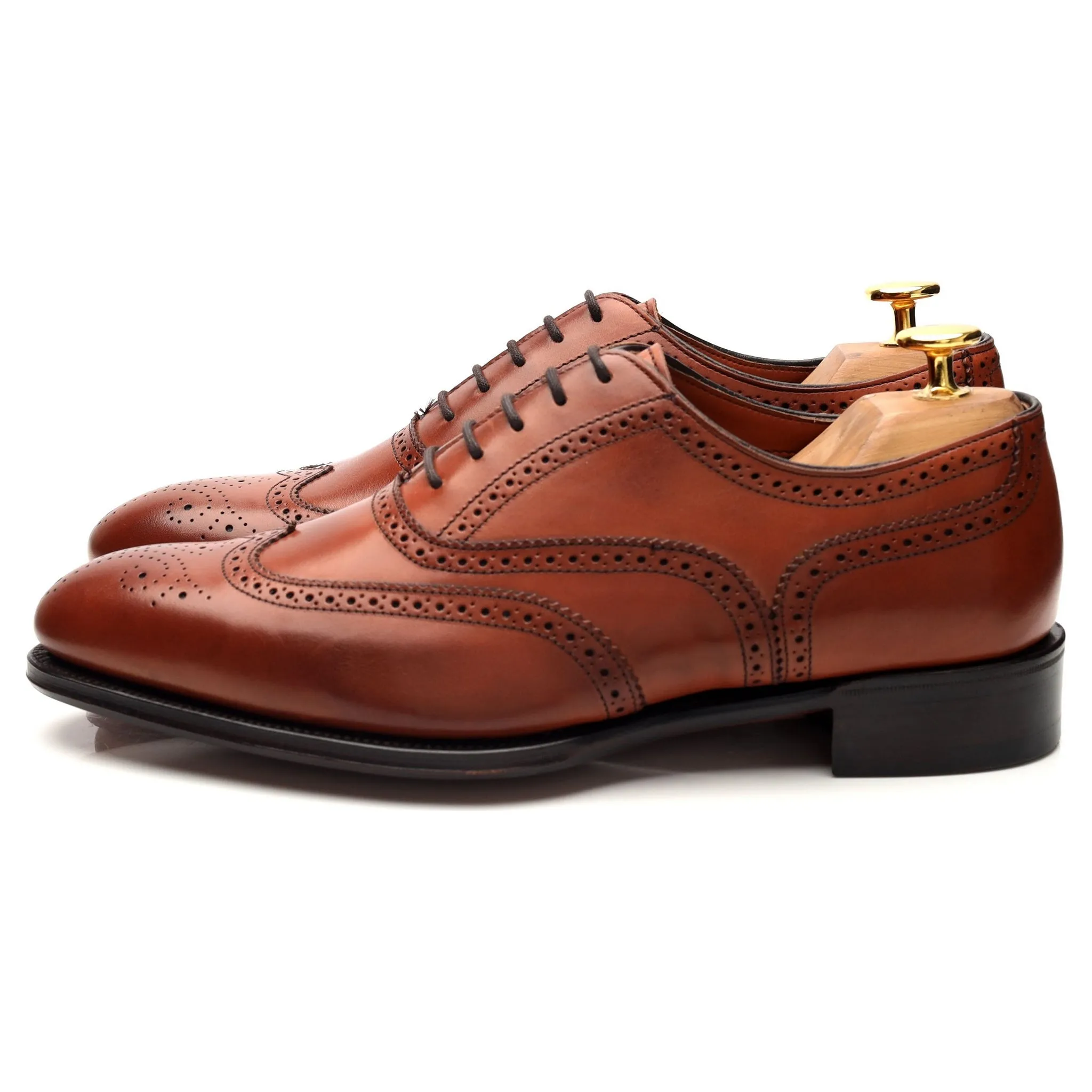 'Hunt' Brown Leather Oxford Brogues UK 6 F
