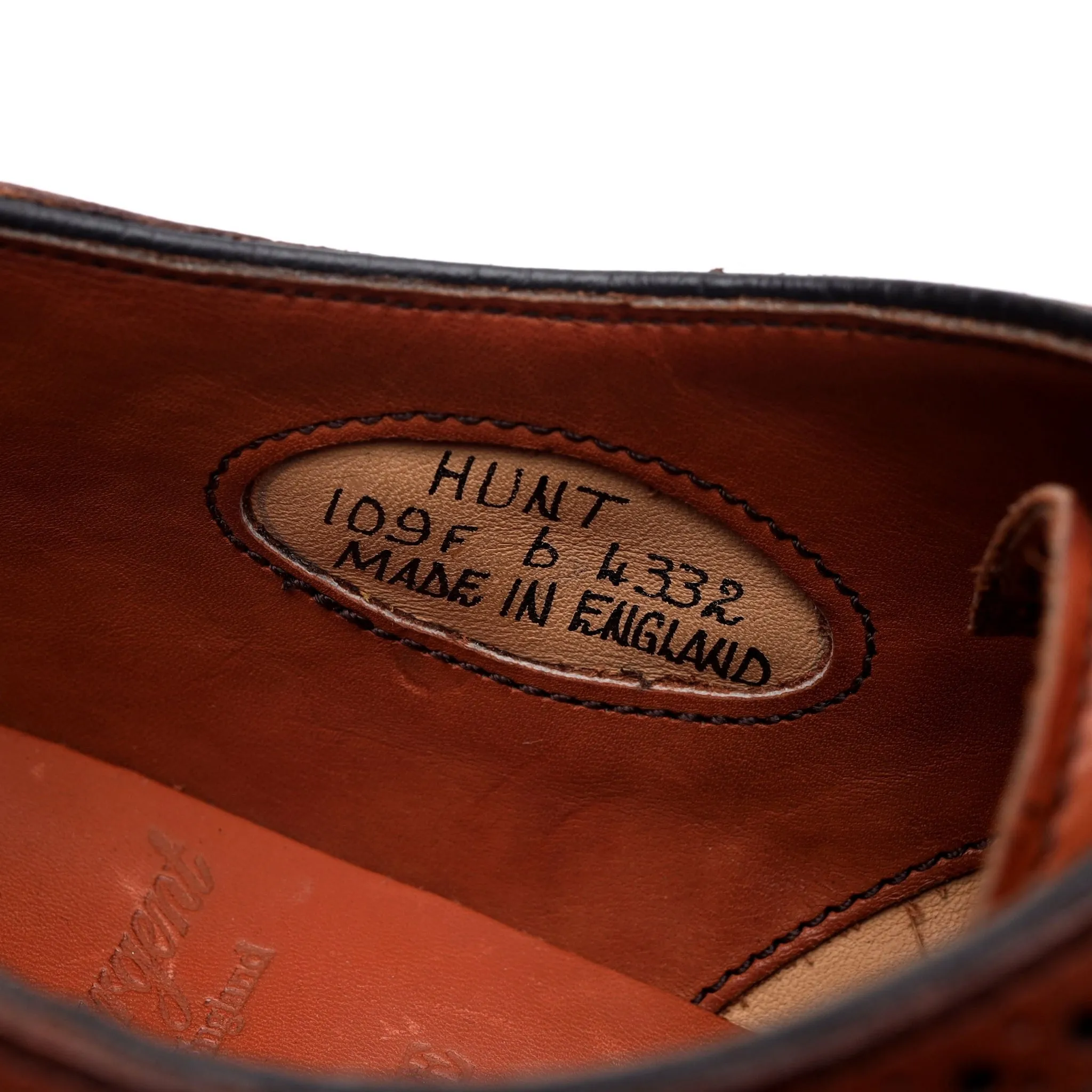 'Hunt' Brown Leather Oxford Brogues UK 6 F