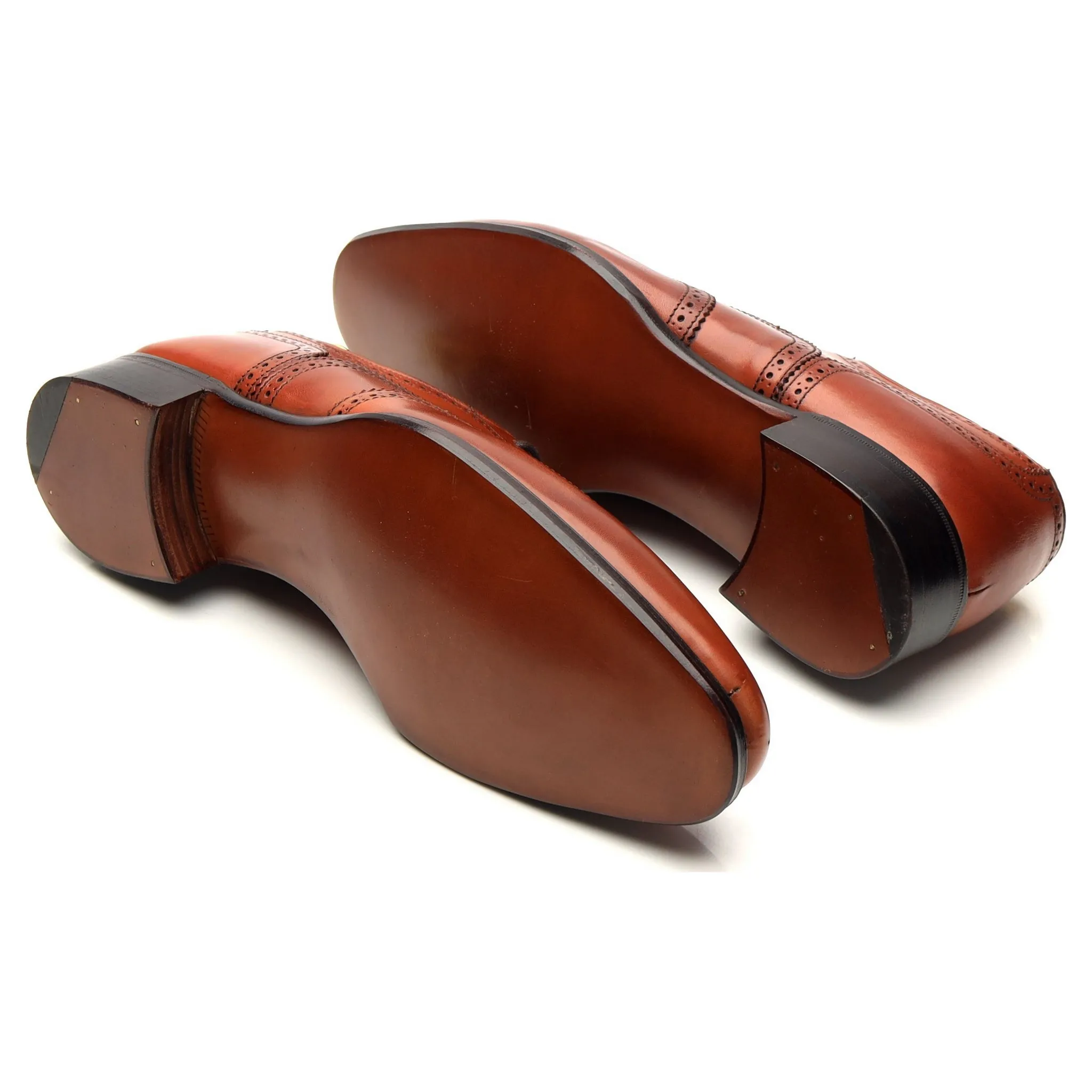 'Hunt' Brown Leather Oxford Brogues UK 6 F